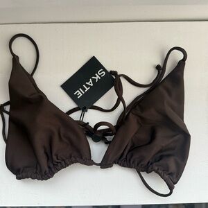 Skatie brown Bikini Top